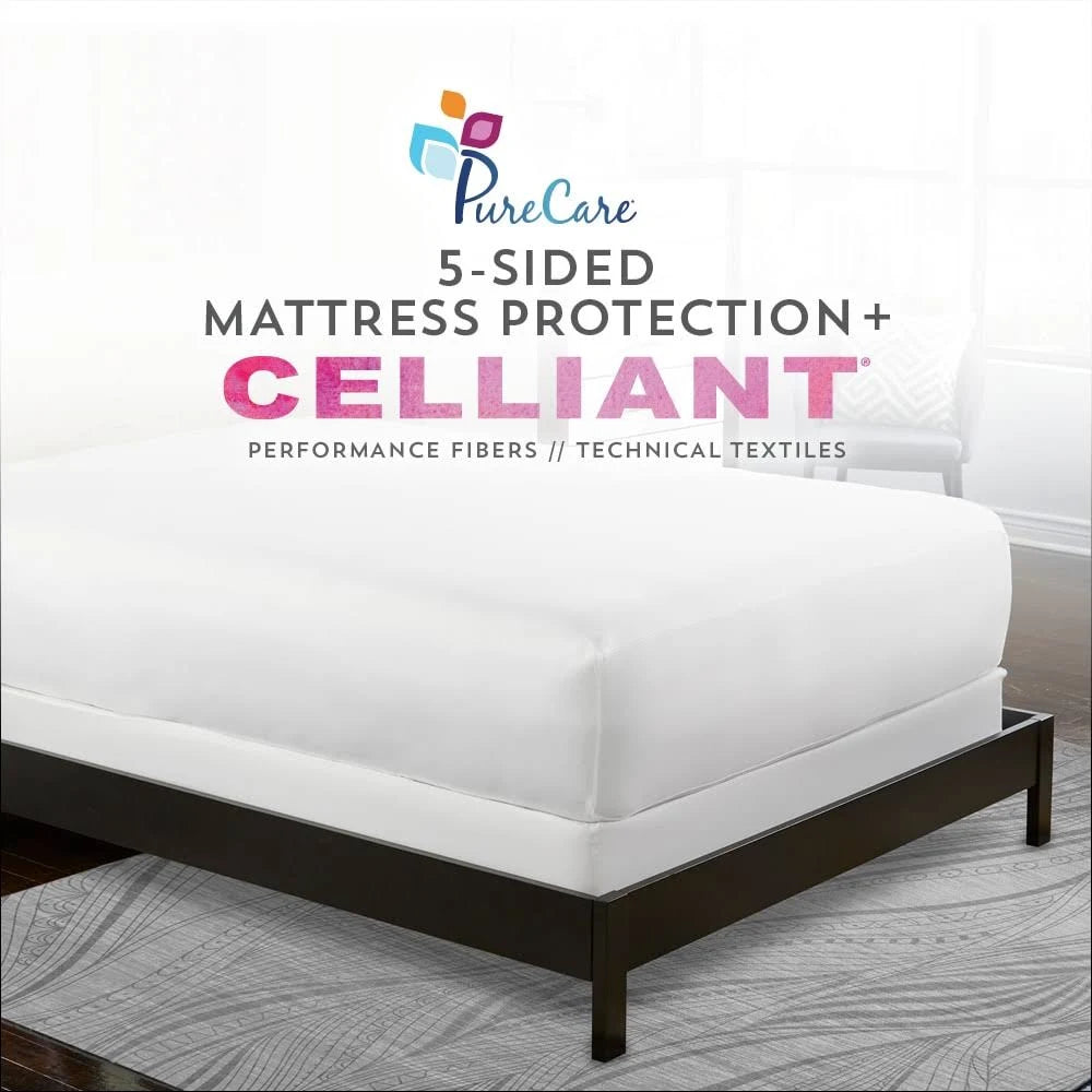 White Twin Mattress Protector D655