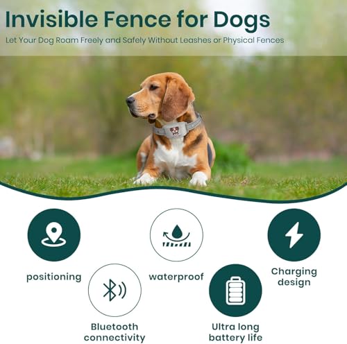 Electric Dog Fence Wireless Containment System with Waterproof Training Collar P545657