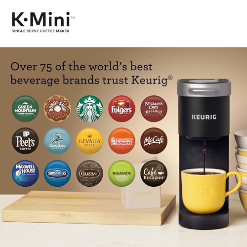 Single Serve K-Cup Pod Coffee Maker, 6 to 12oz Brew, Black J644