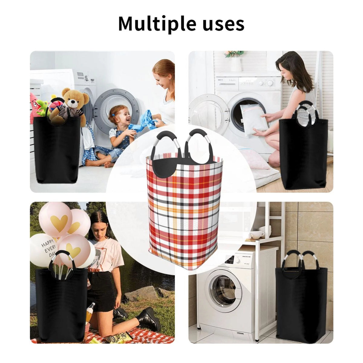 50L Rectangular Waterproof Foldable Laundry Hamper Z59777