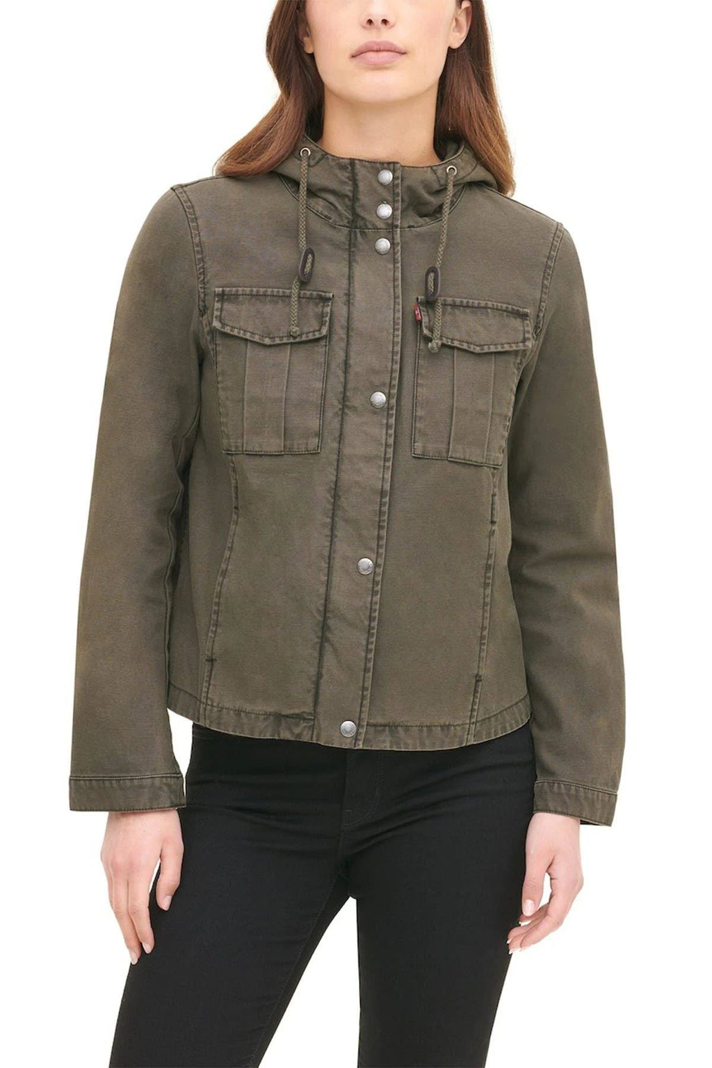 Cotton Hooded Cargo Jacket S68552