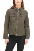 Cotton Hooded Cargo Jacket S68552