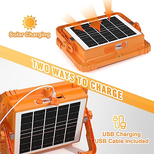 100W LED Solar Work Light, 10000LM Magnetic Worklight, IP66 Waterproof U169523