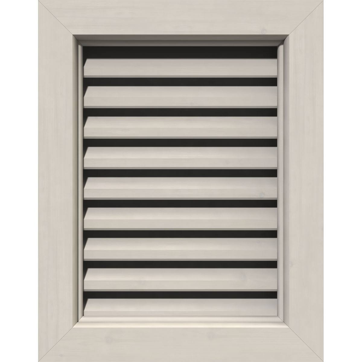 32 inch Vertical Gable Vent, Primed Smooth Western Red Cedar L294