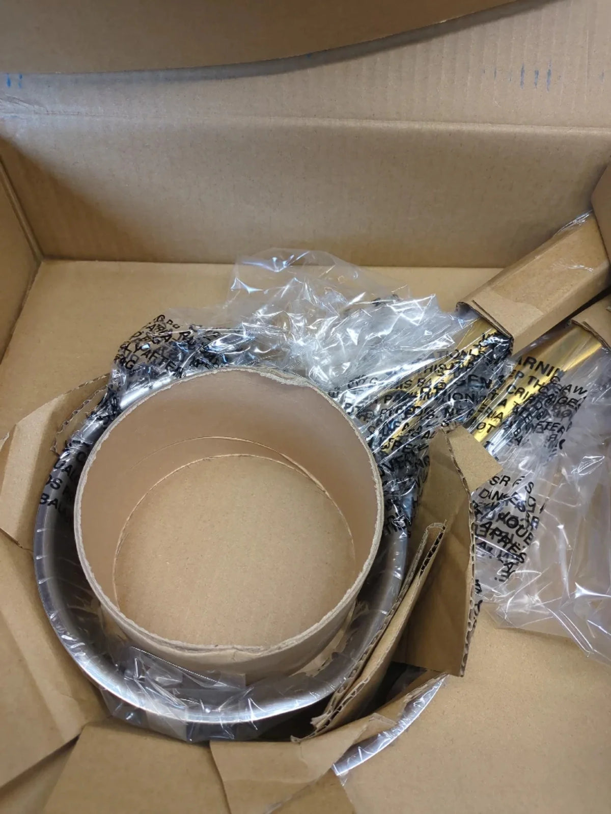 8pc Stainless Steel Cookware Set with Brushed Gold Handles Matte White K3307