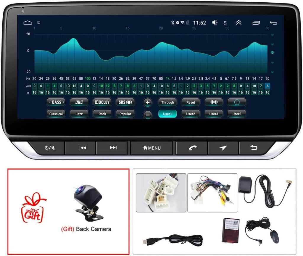 10.25inch Touch Screen in-Dash Navigation System with Wireless Carplay Android Auto J606