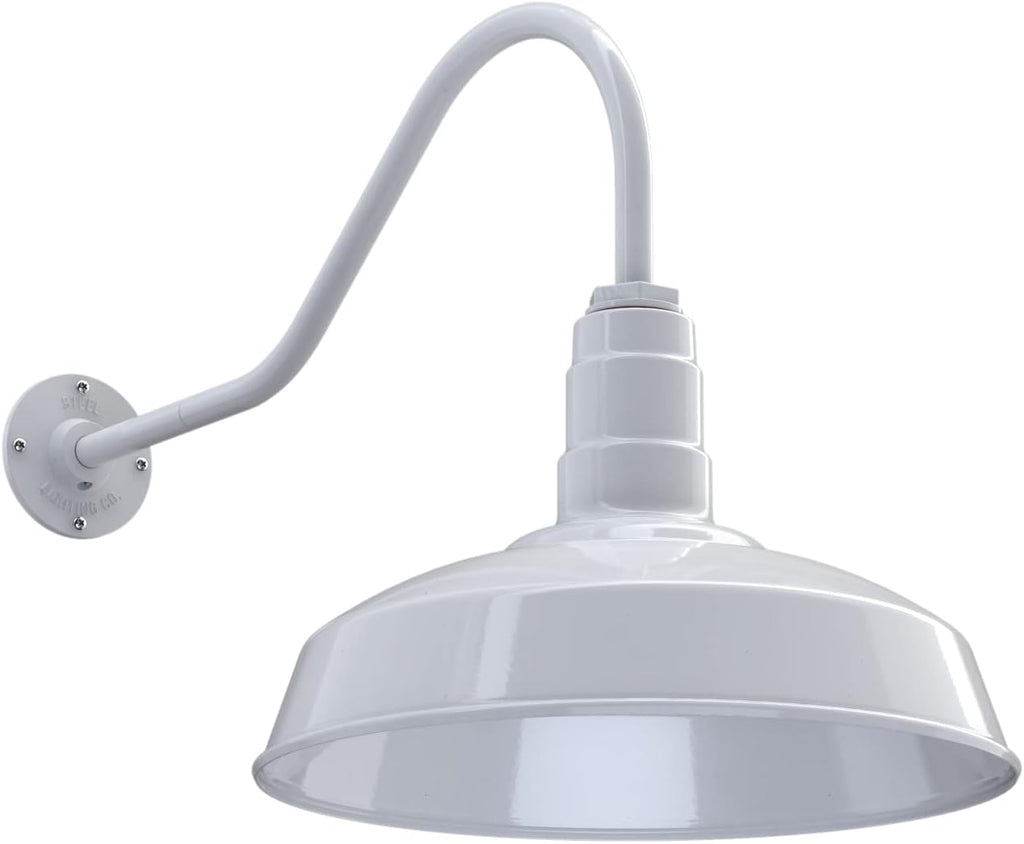 Matte Black Gooseneck Barn Light X671