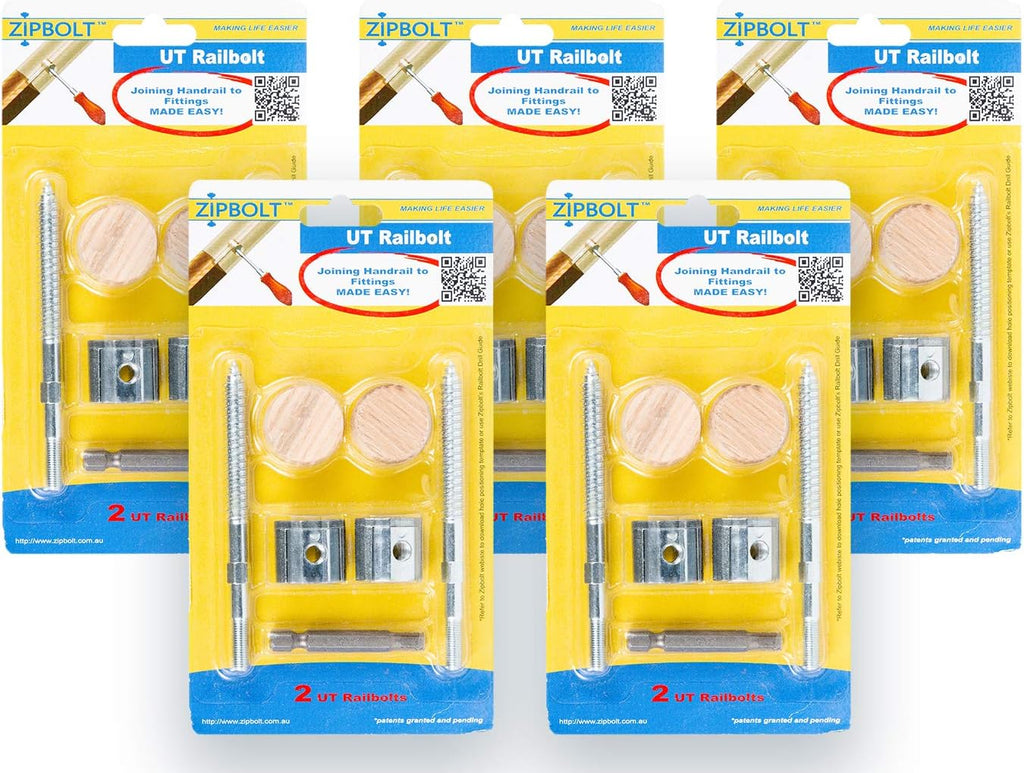 13.610 Railbolt Staircase Handrail Connector 5 Pack Z675284