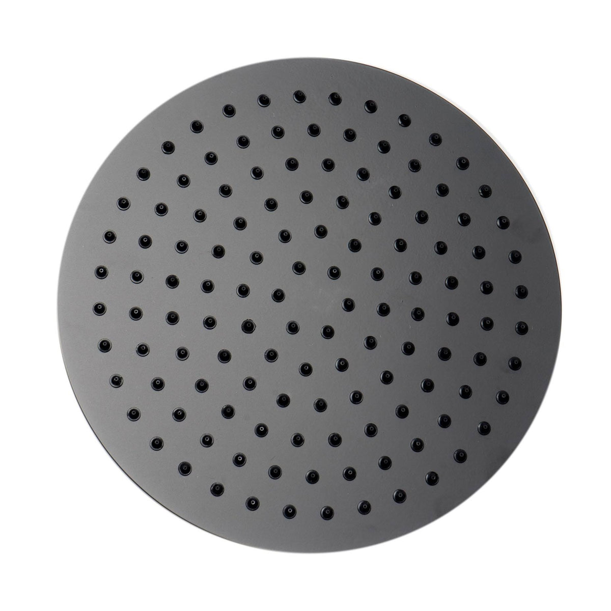 Matte Black Stainless Steel Round Rain Shower Head Z6400