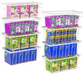 8 Pack Stackable Freezer Organizer Bins with Side Handle M1211