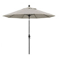 9ft Fiberglass Market Umbrella Collar Tilt Black Olefin Woven V1036