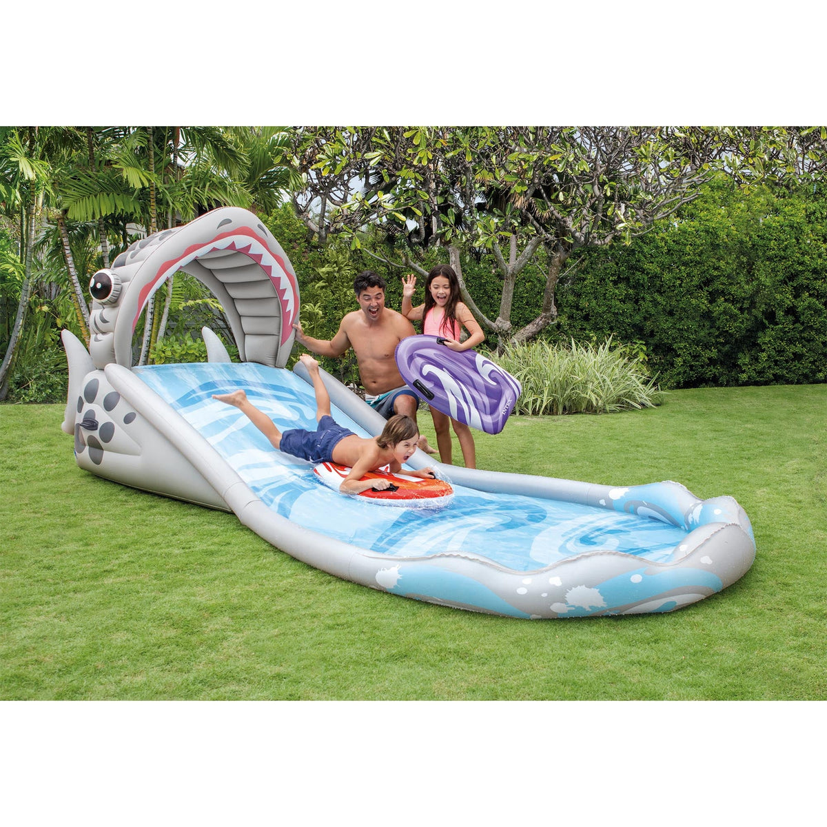 Inflatable Backyard Water Slide with Electric Air Pump L4528