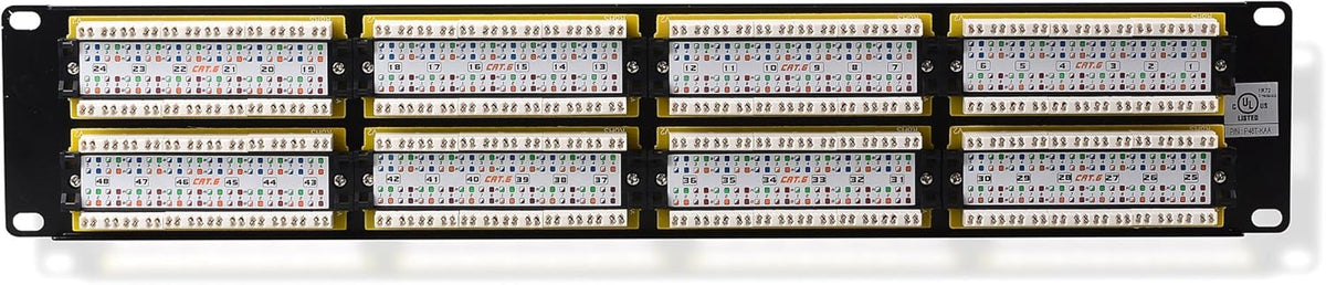 48 Port Cat6 RJ45 Network Patch Panel H1172