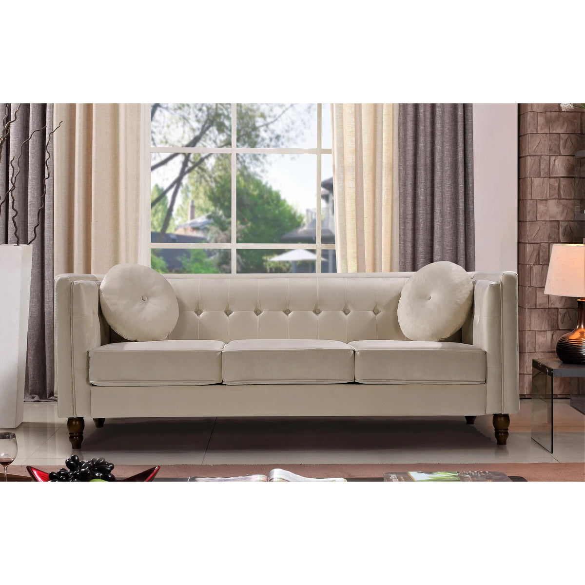 Grey Chesterfield Sofa C2713