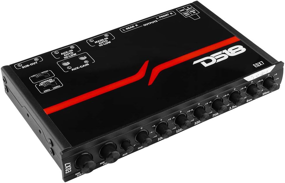 2 to 3 Way Active Electronic Car Audio Crossover with Remote Control C57591