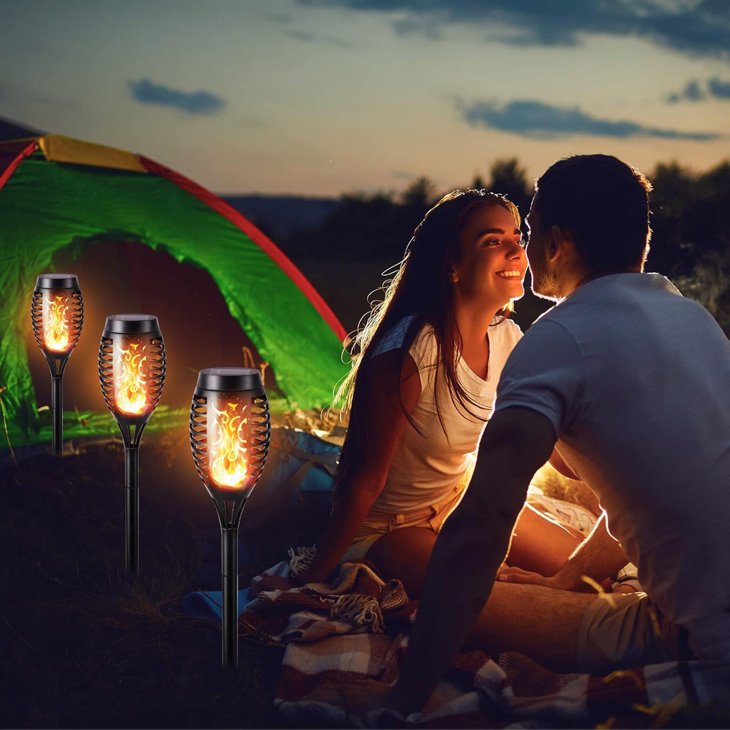 12 Pack Waterproof Solar Flame Lights N180307