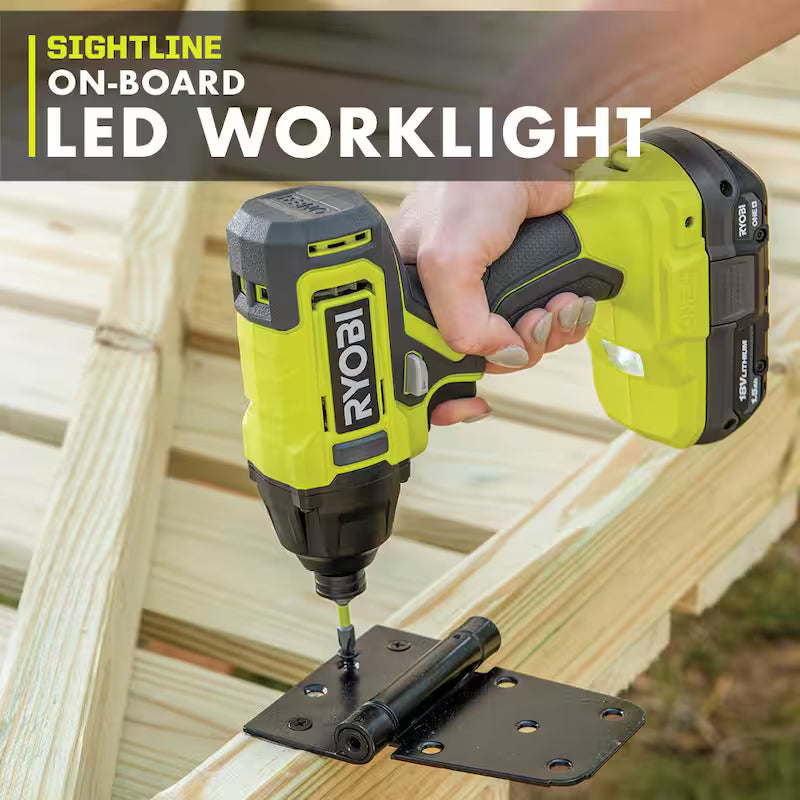 18V Cordless 1/4 in. Impact Drill/Driver Kit with 2 Batteries and Charger L8513