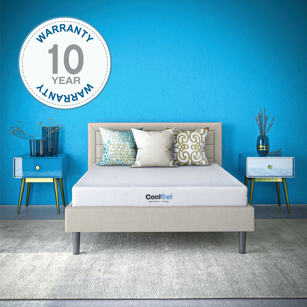 8 Gel Memory Foam Short Queen Mattress B649279