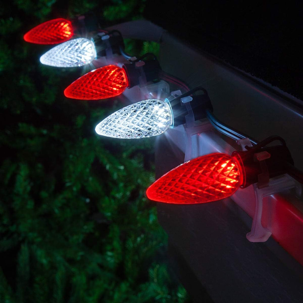 25 Lights Warm White LED Christmas Lights Green Wire Pack of 2 E870