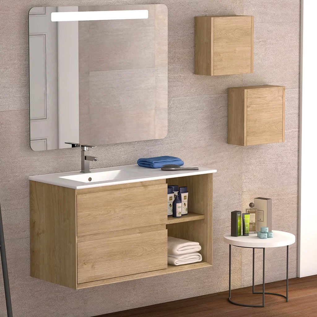 Oak Engineered Wood Side Cabinet A9762