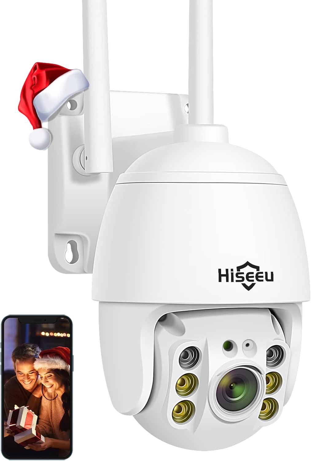 2K 3 Megapixels Outdoor Wireless Security Camera with Floodlights F13938