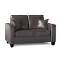 Square Arm Loveseat Cabo Dark Brown R912550