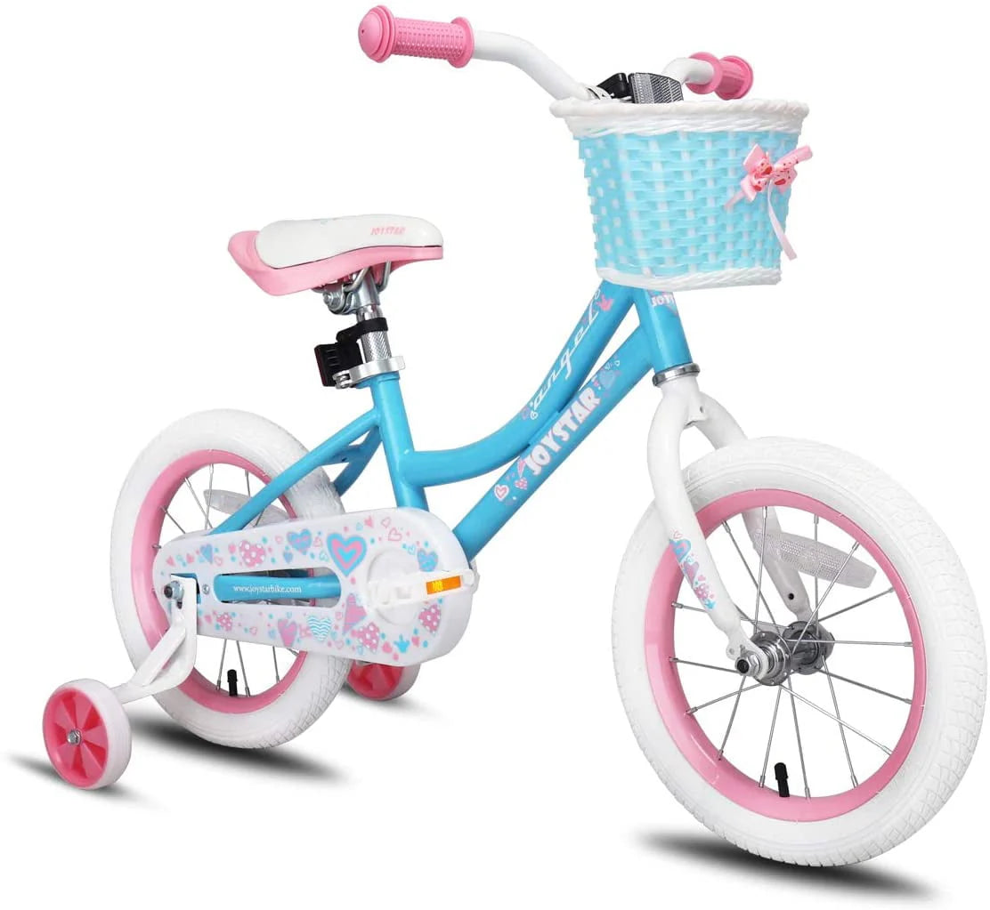16 Inch Kids Bike with Training Wheels, Blue Z206