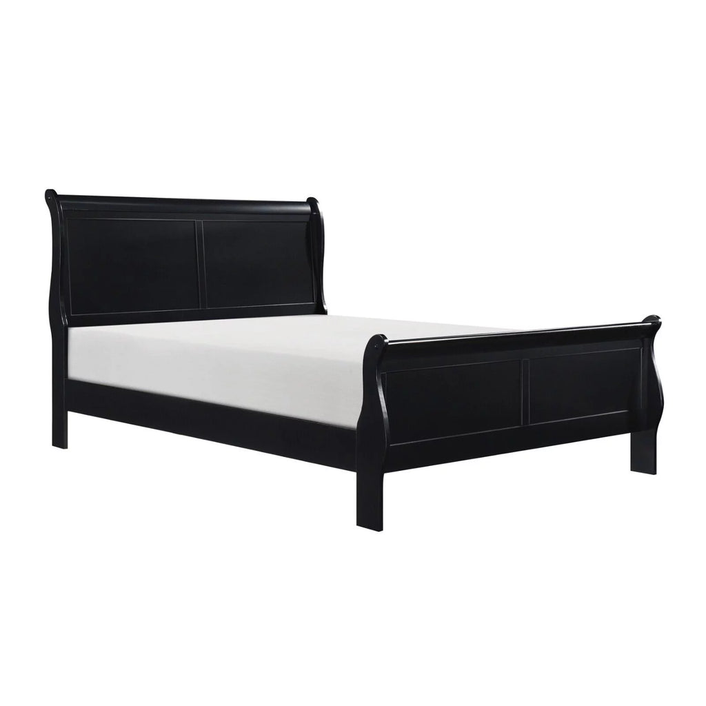 Black Finish 3pc Queen Bed and Nightstands Bedroom Set W984533