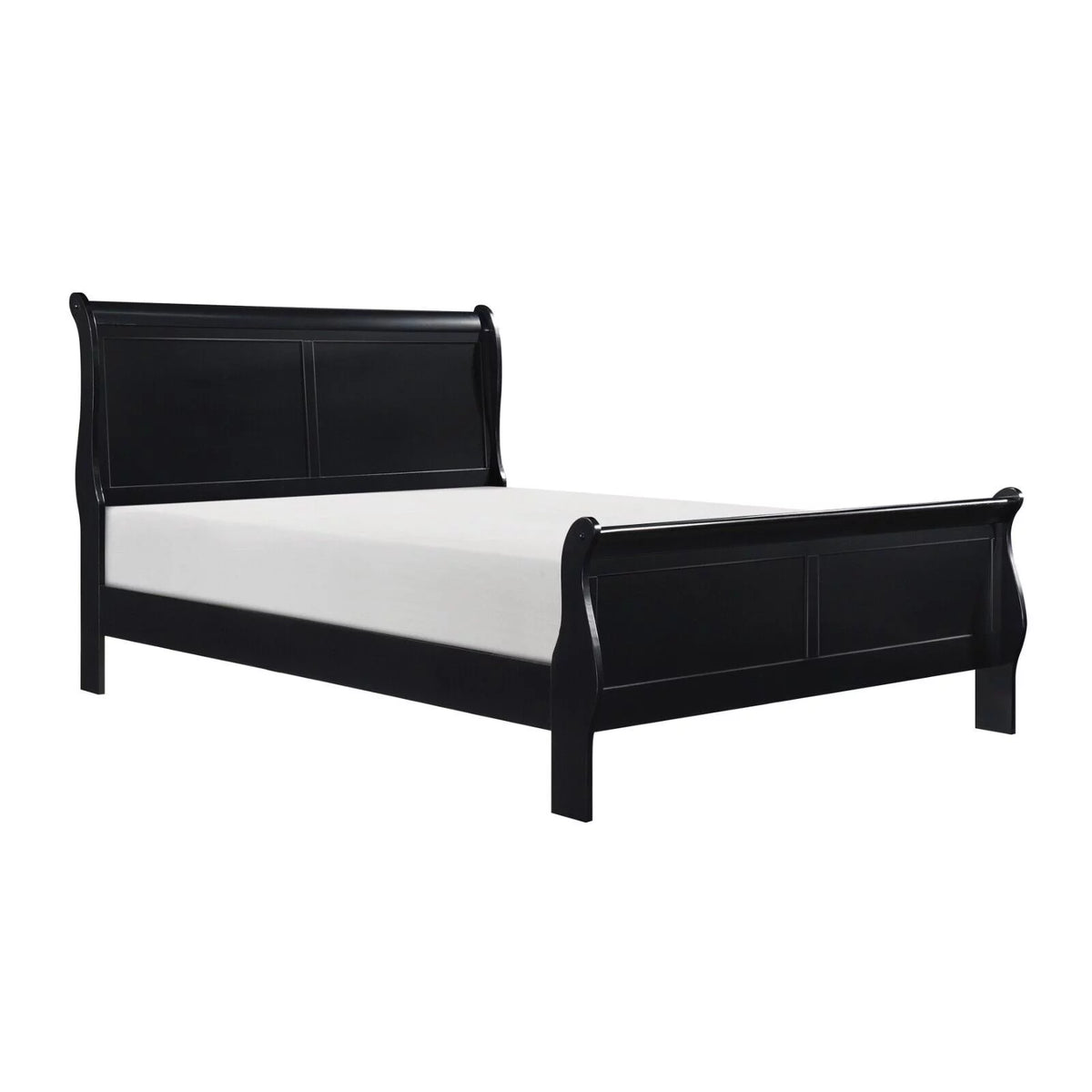Black Finish 3pc Queen Bed and Nightstands Bedroom Set W984533