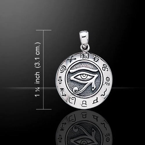 Sterling Silver Eye of Horus Necklace N205