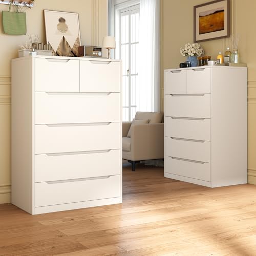 6 Drawer Black Tall Chest of Drawers F426