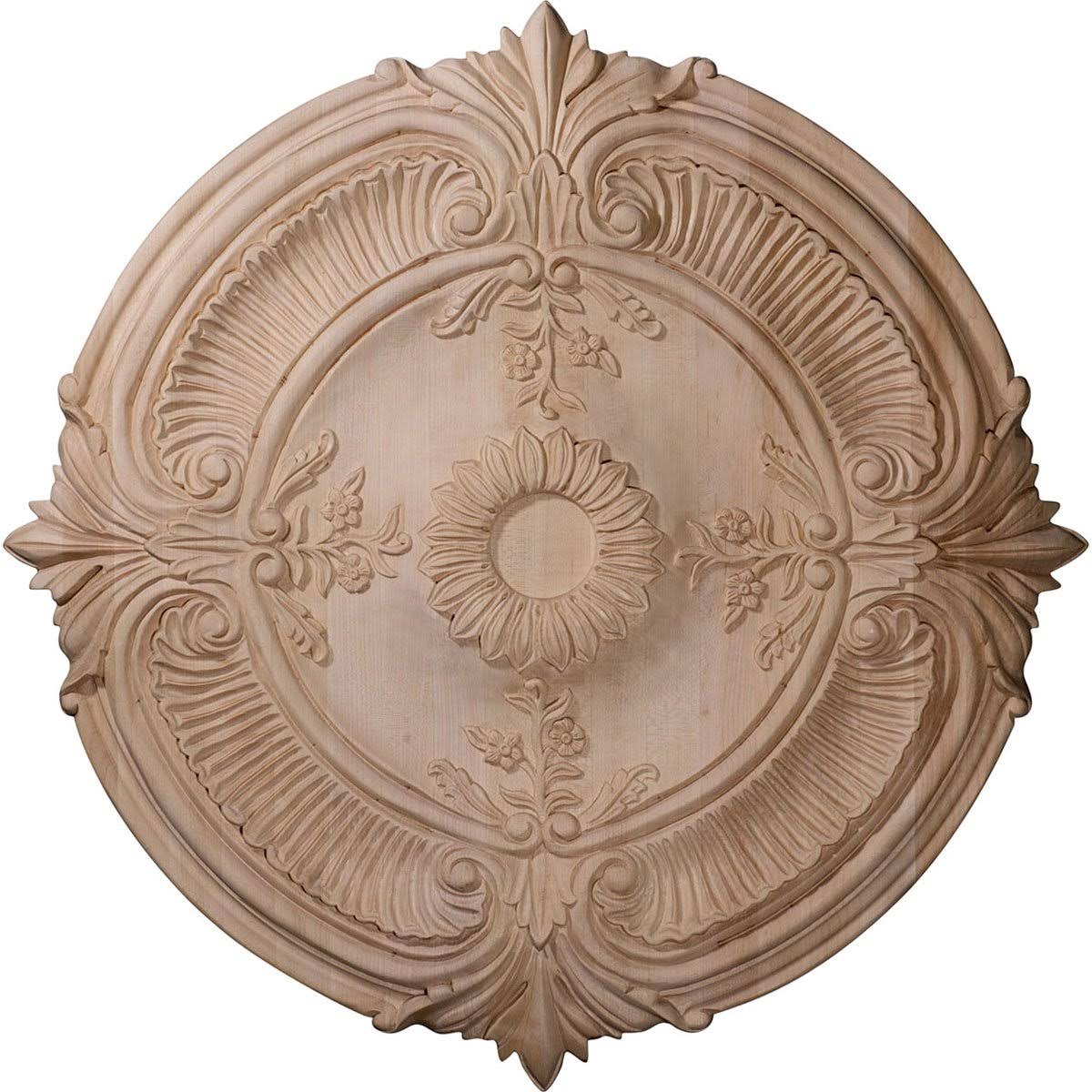 Carved Maple Ceiling Medallion O65351
