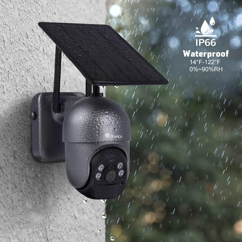 Solar Powered 1080P PTZ Security Camera I22617