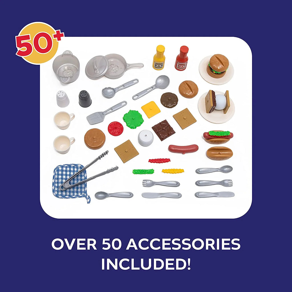 Gray Toddler Outdoor Playhouse with 50pc Accessory Set J990