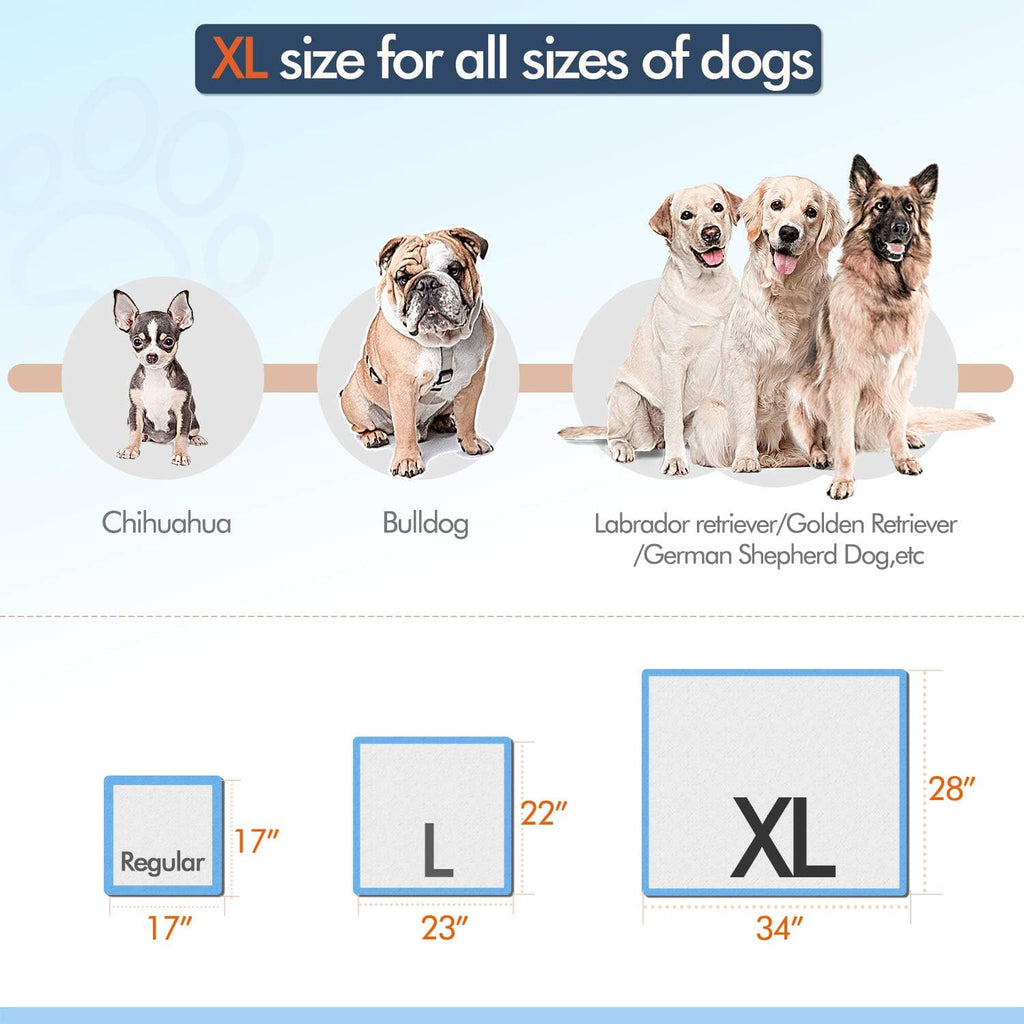 XL 28x34 Disposable Polymer Quick Dry Pet Training Pee Pads T22012
