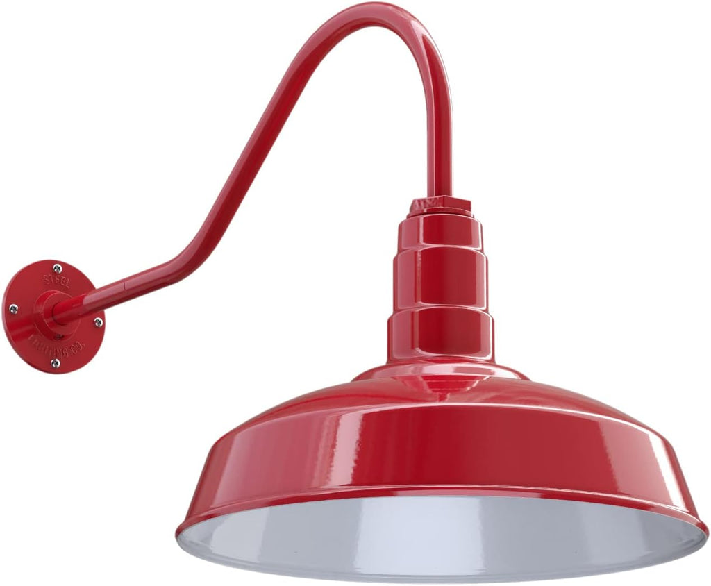 Matte Black Gooseneck Barn Light X671