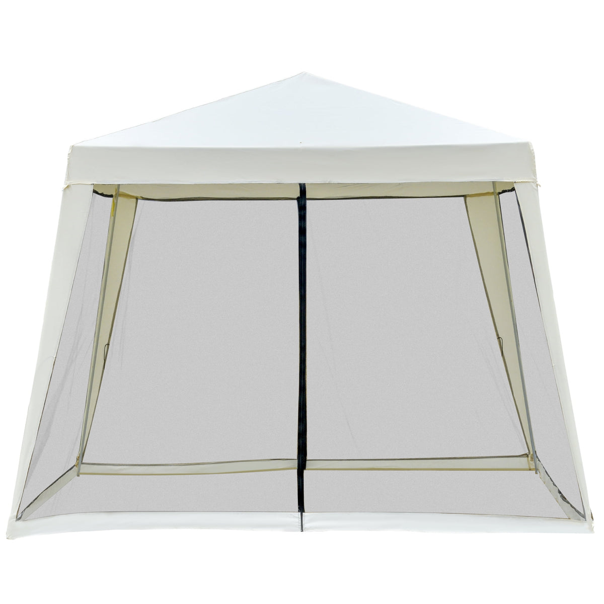 10' x 10' Folding Slant Leg Screened Canopy Tent with Mesh Sidewalls Z192