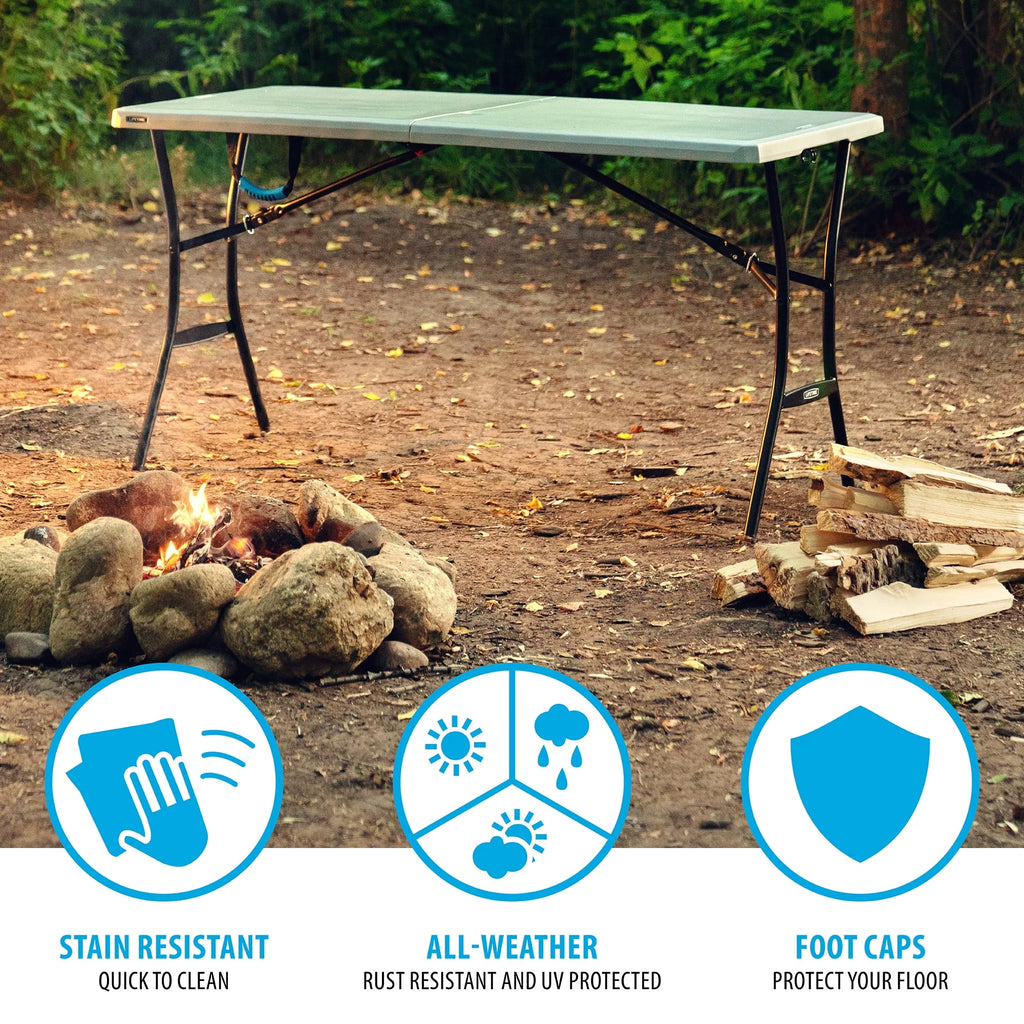 5 Foot Rectangle Fold-in-Half Table H140