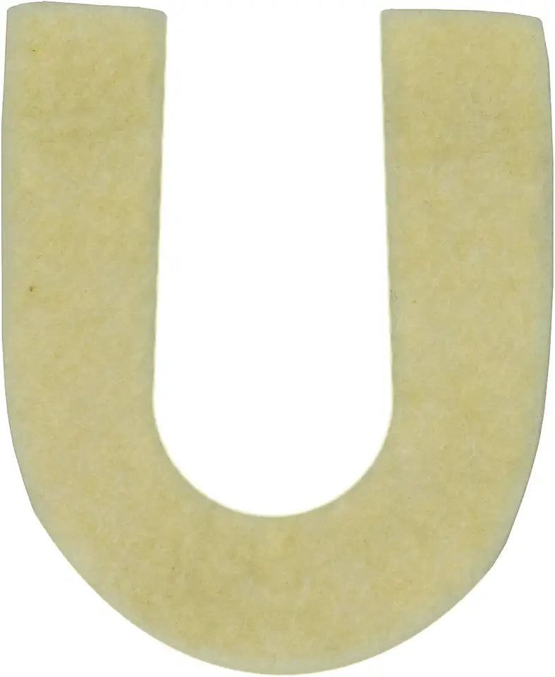 Adhesive U-Heel Pad, Felt, 1/4", Bag of 100 H141