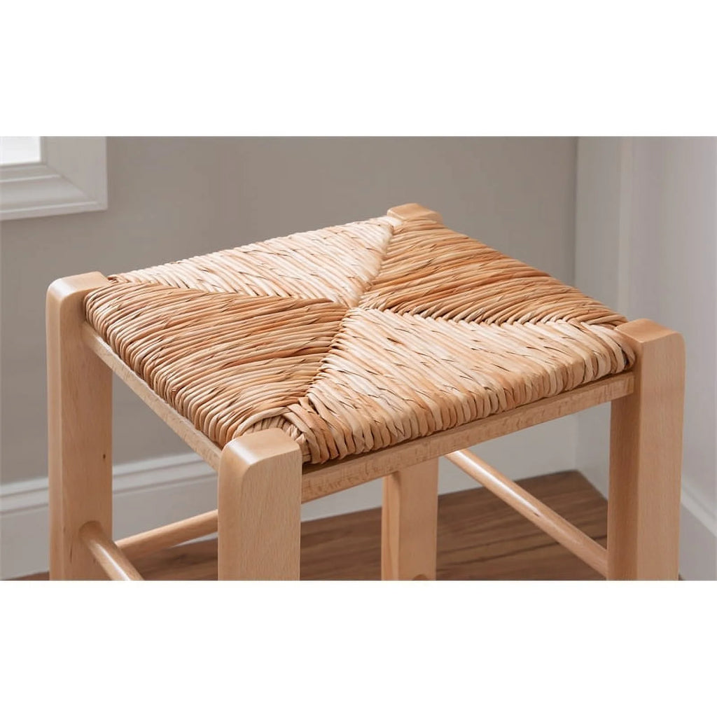 29.15" Traditional Wood Backless Bar Stool D6768