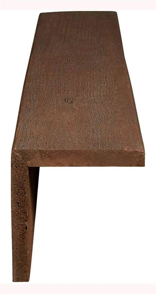 6x22W x 6x22H x 16L 2-Sided Rough Sawn Faux Wood Ceiling Beam S333241