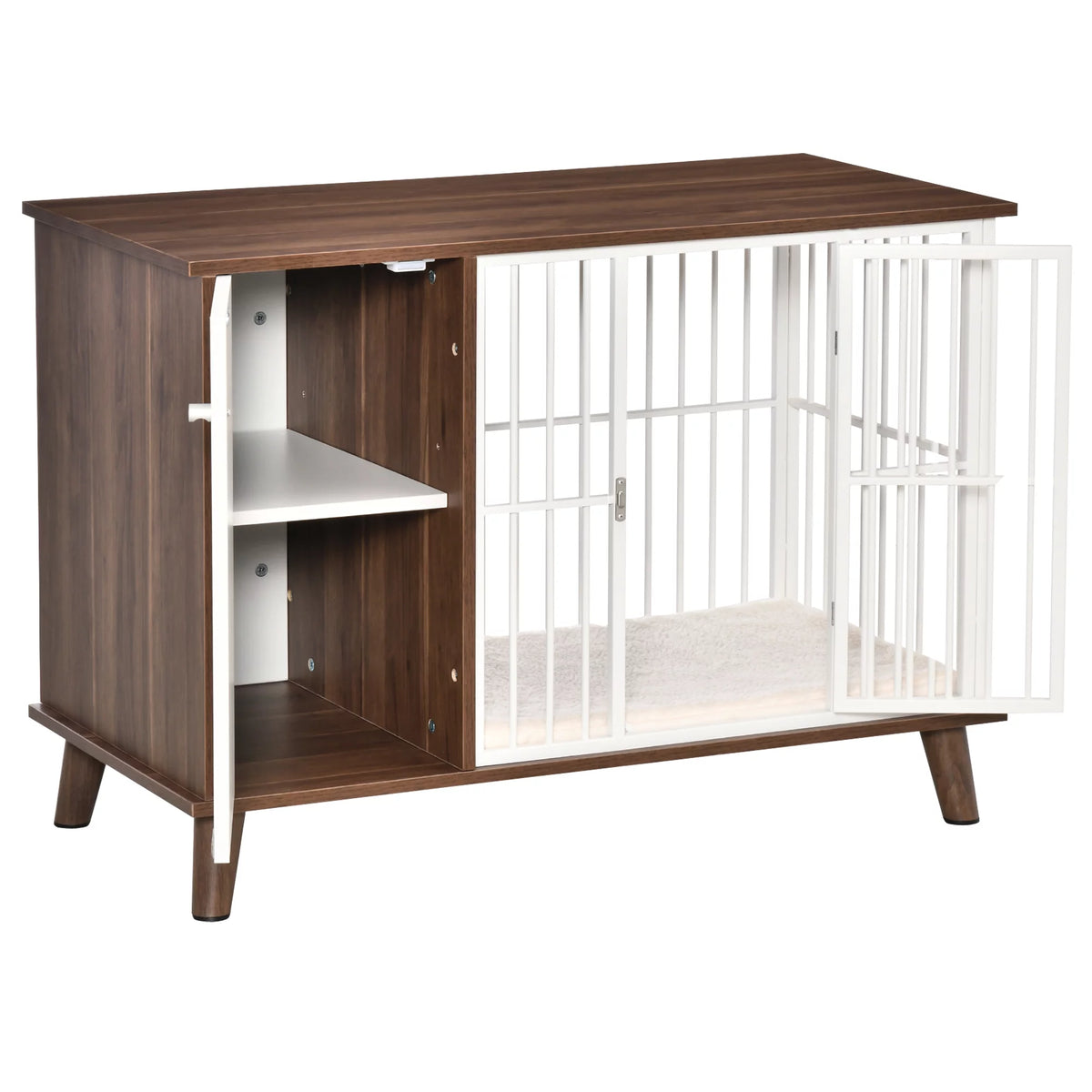 Wooden Dog Kennel End Table with Cushion Z7519