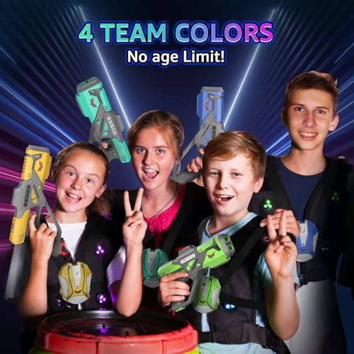 Rechargeable Laser Tag Set with Vests Set of 4 R682642
