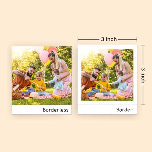 2-in-1 Instant Camera and Photo Printer 3x3 inches White Z555