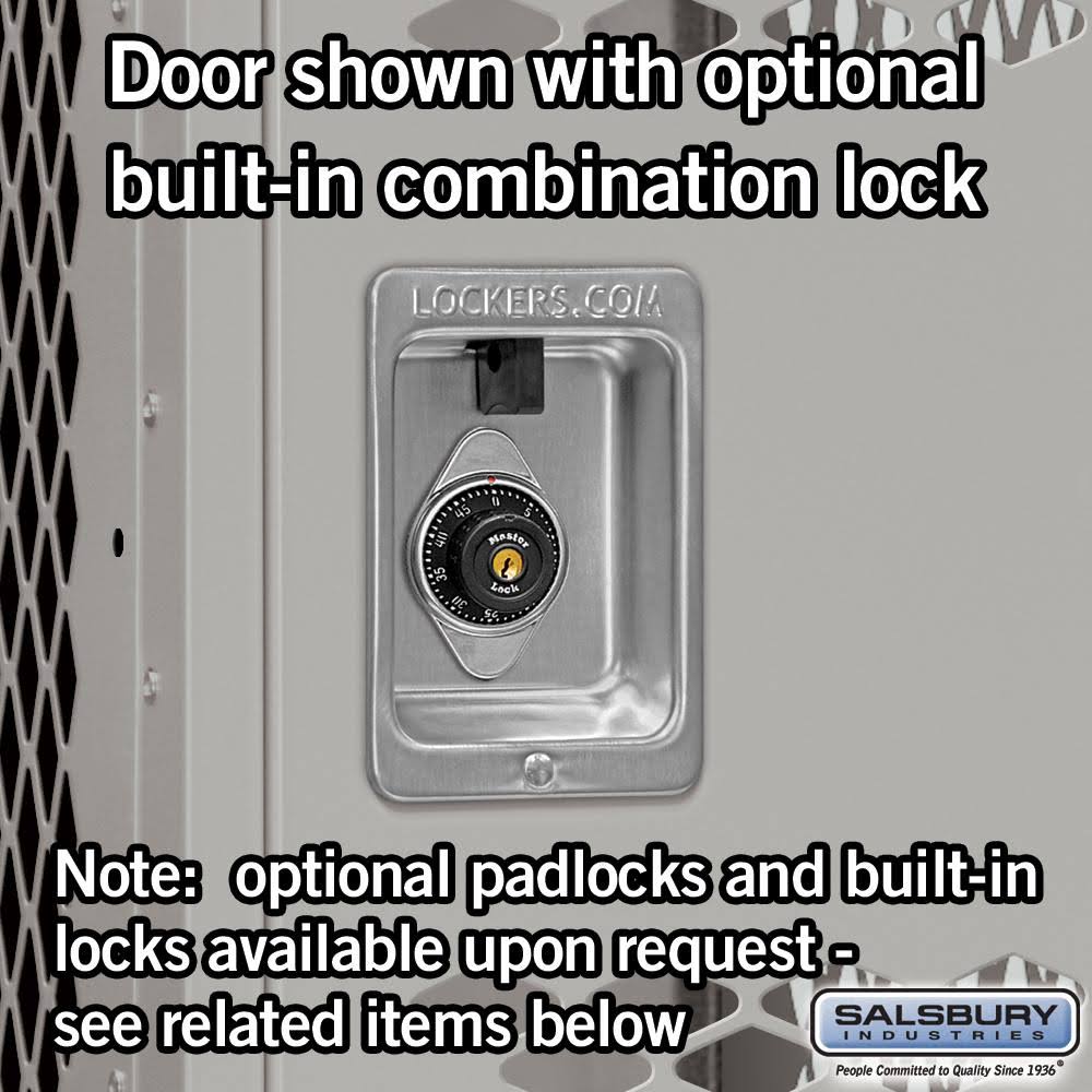 12x22 Wide Double Tier Vented Metal Locker R7837
