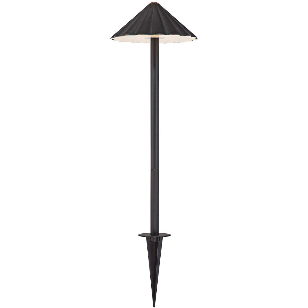 Bronze LED Scalloped Path Light Landscape Kit S579