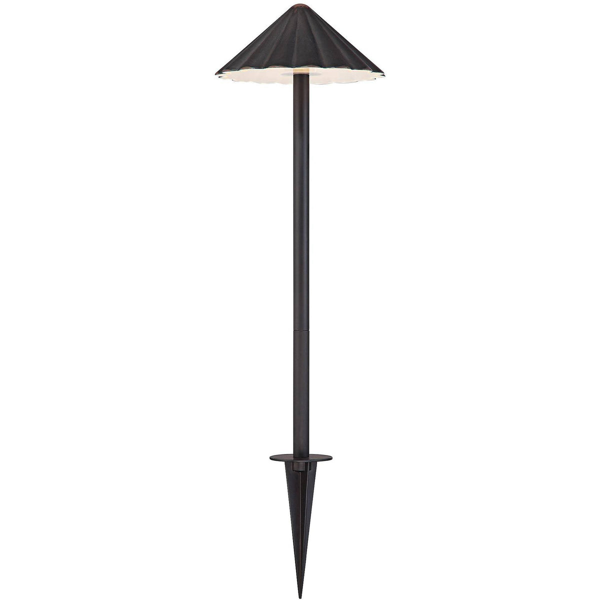 Bronze LED Scalloped Path Light Landscape Kit S579