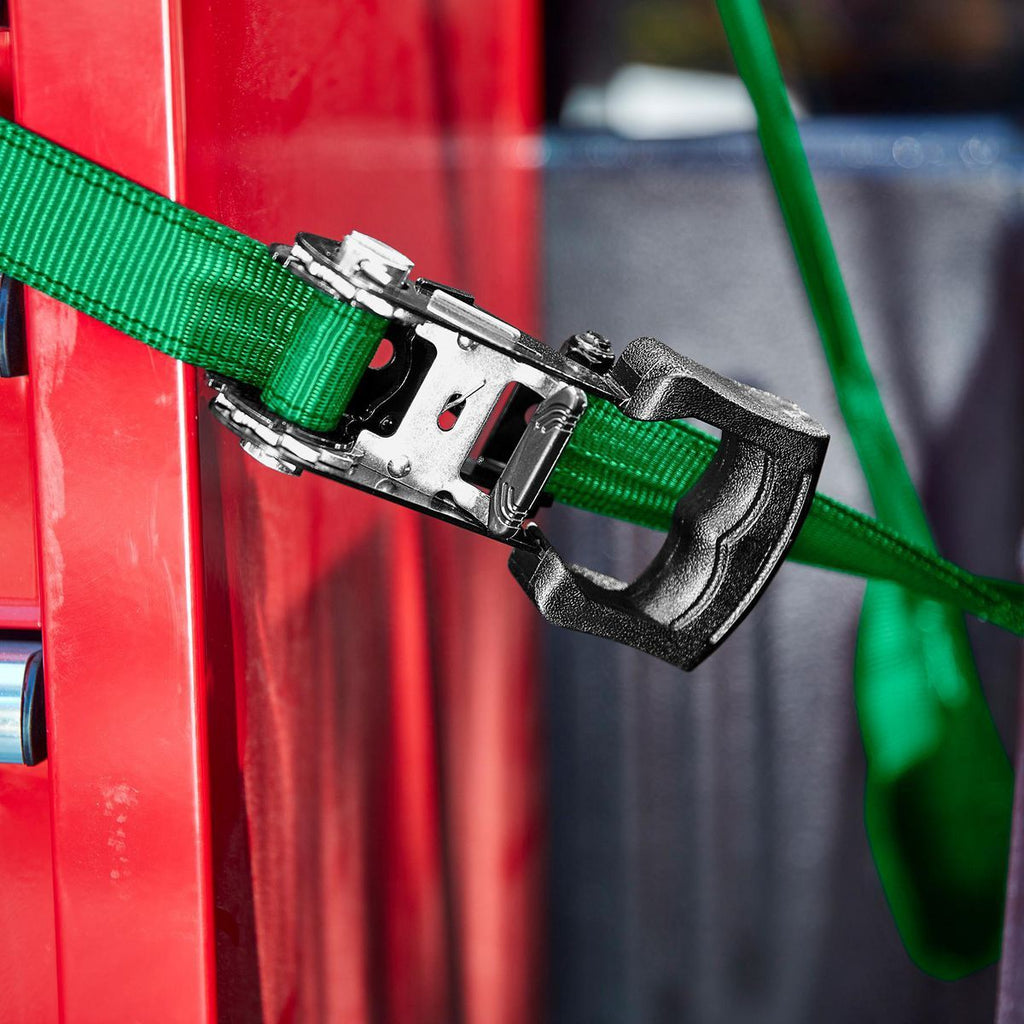 700 lb. Capacity 1-1/4 in. x 16 ft. Ratcheting Tie-Downs 2-Pack E211