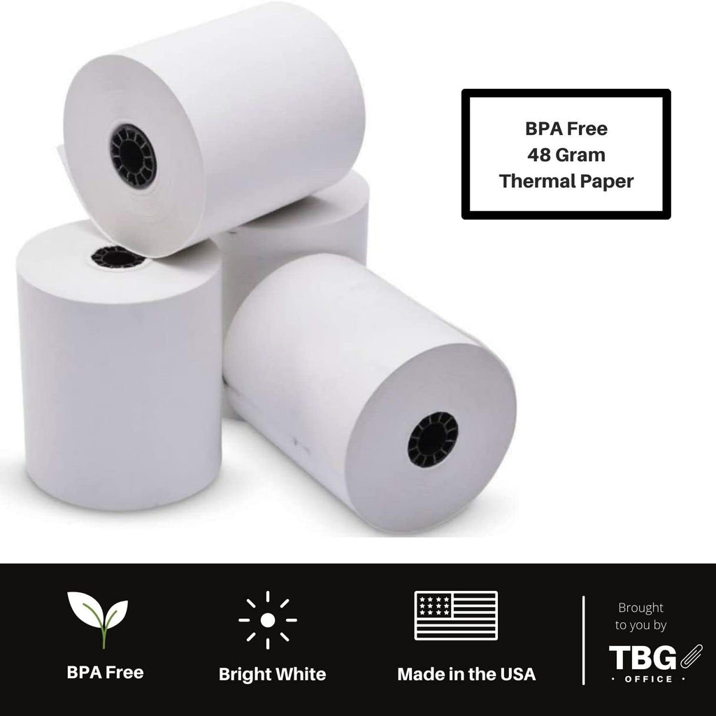 3 1/8” x 230' Thermal Paper Rolls (1 Case - 30 Rolls) J11496