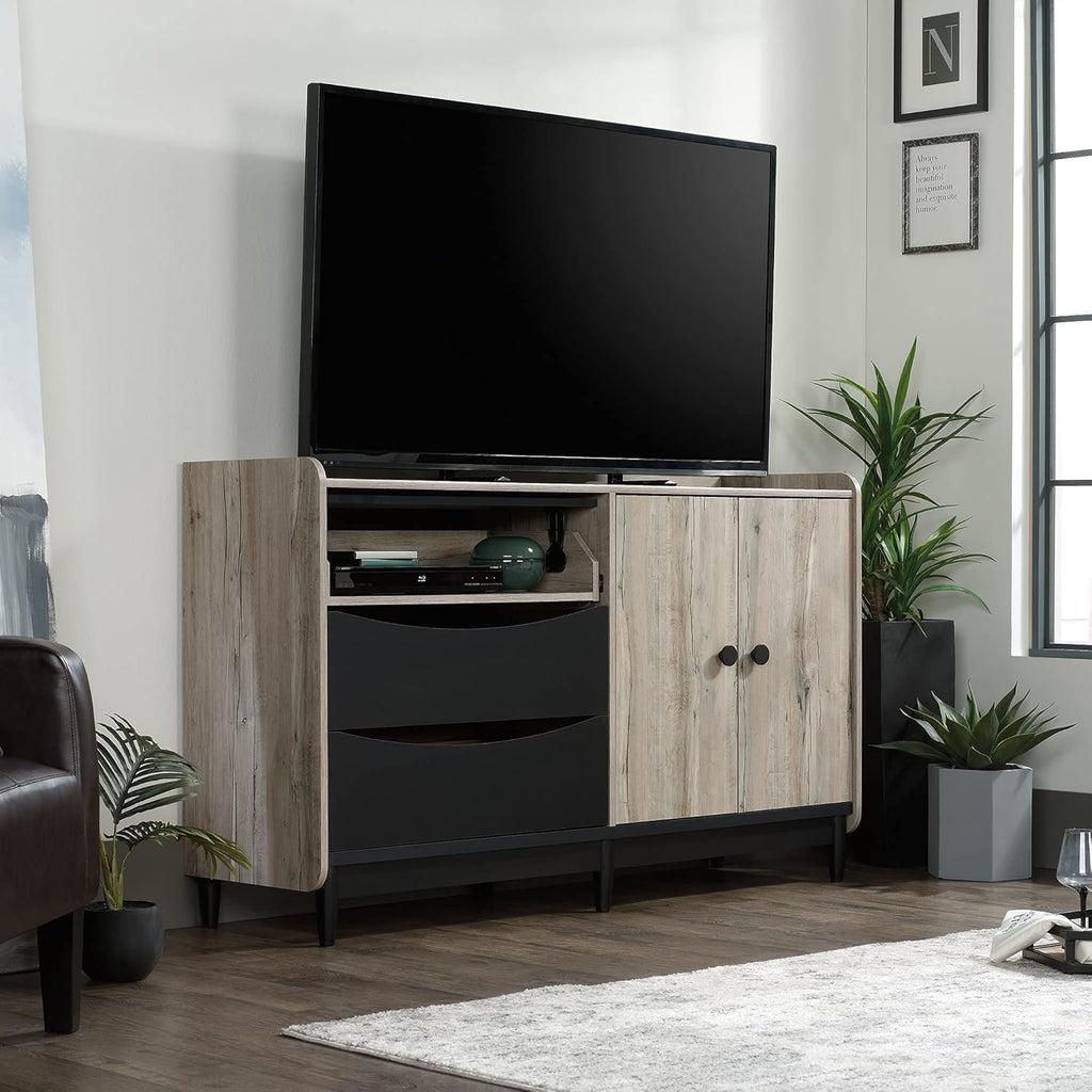 TV & Media Credenza with Drawers, Split Oak Finish P272412